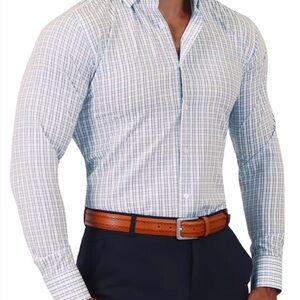 Men's State & Liberty Grey Checkered Shirt